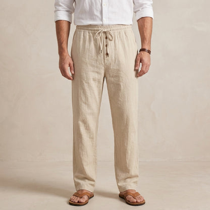 Relaxed Fit Drawstring Waist Trousers for Men – Comfortable Casual Style