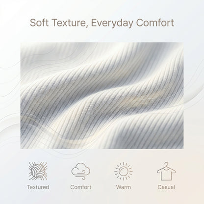 Ribbed A-Line Mini Skirt for Women – Cozy Casual Comfort