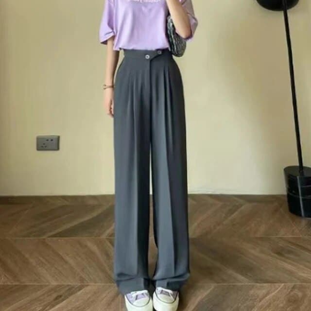 Women Pants - High Waist - Wide Legs - Elegant and Comfortable Fit