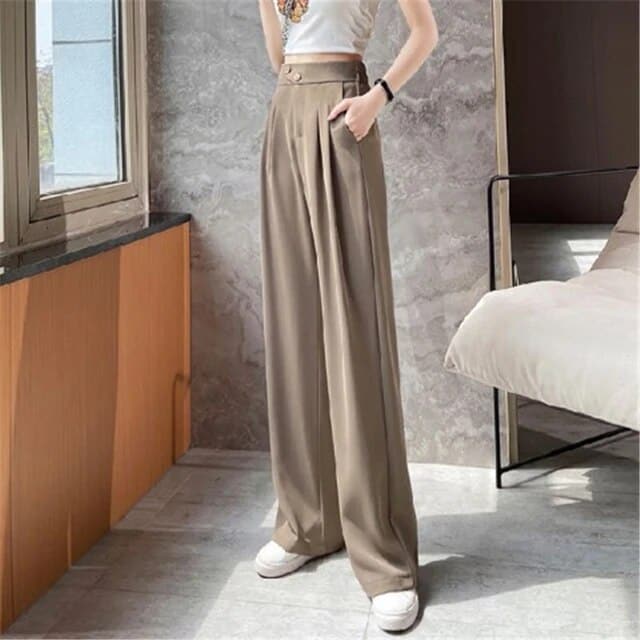 Women Pants - High Waist - Wide Legs - Elegant and Comfortable Fit