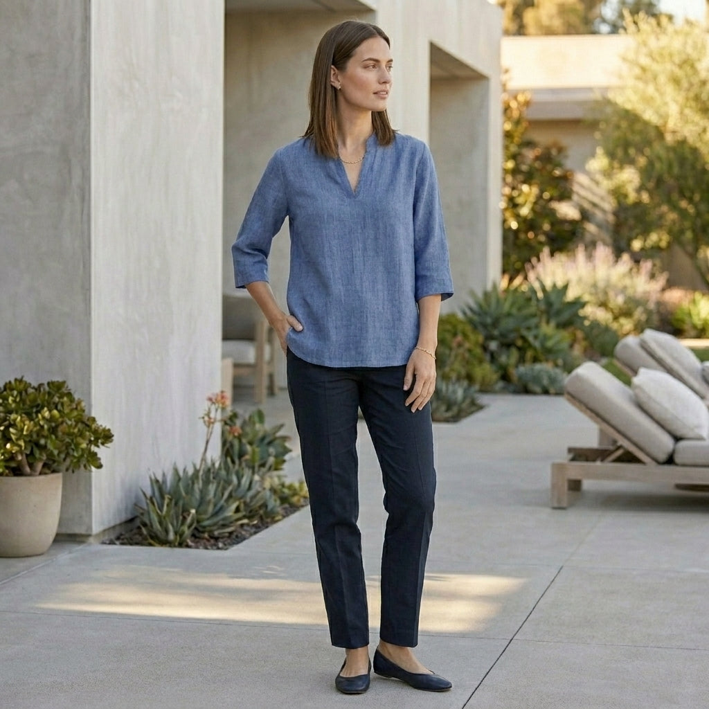 Relaxed Fit Blouse for Women – Comfortable Casual Elegance