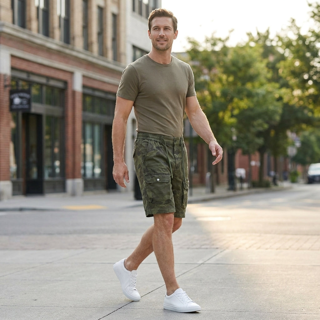 Camouflage Cargo Shorts for Men – Rugged Utility Comfort