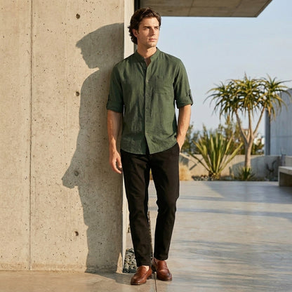 Casual Button Front Shirt for Men – Relaxed Everyday Style