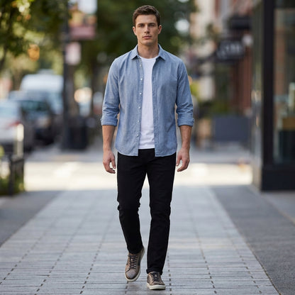 Casual Button-Up Shirt for Men – Effortless Style & Everyday Comfort