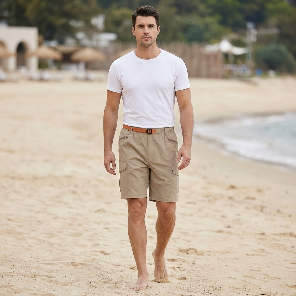Quick-Dry Cargo Shorts for Men – Lightweight Outdoor Comfort
