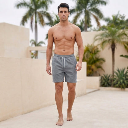 Relaxed Fit Drawstring Knee-Length Shorts for Men – Comfortable Casual Wear