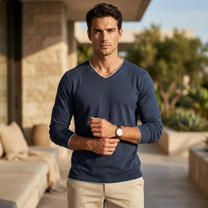Classic Fit Long Sleeve Shirt for Men – Casual Comfort & Style