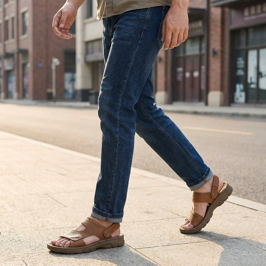 Comfort Fit Open Toe Sandals for Men – Lightweight Everyday Support