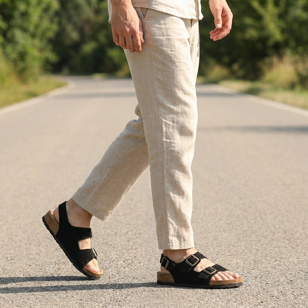 Adjustable Buckle Sandals for Men – Everyday Comfort & Casual Style