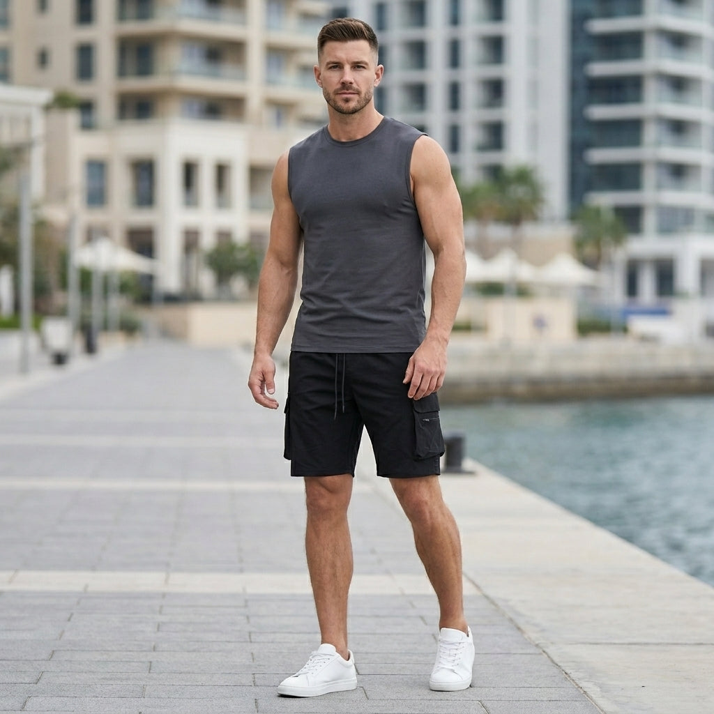 Relaxed Fit Utility Cargo Shorts for Men – Lightweight Everyday Performance