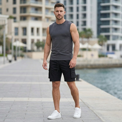Relaxed Fit Utility Cargo Shorts for Men – Lightweight Everyday Performance