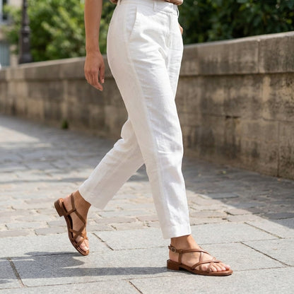 Strappy Flat Sandals for Women – Lightweight Everyday Style
