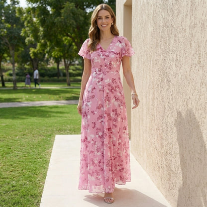 Floral Maxi Dress for Women – Graceful Elegance & Flowing Comfort