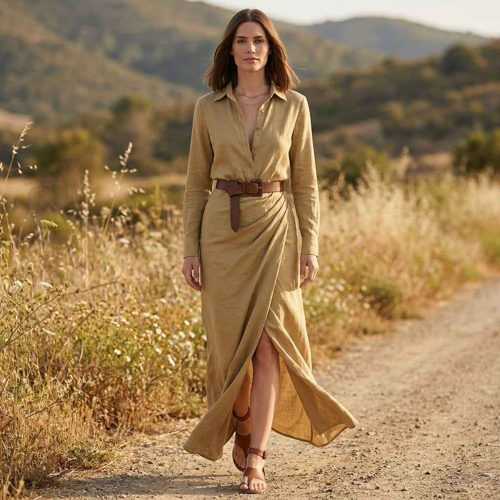 Maxi Shirt Dress for Women – Effortless Elegance & Flowing Comfort