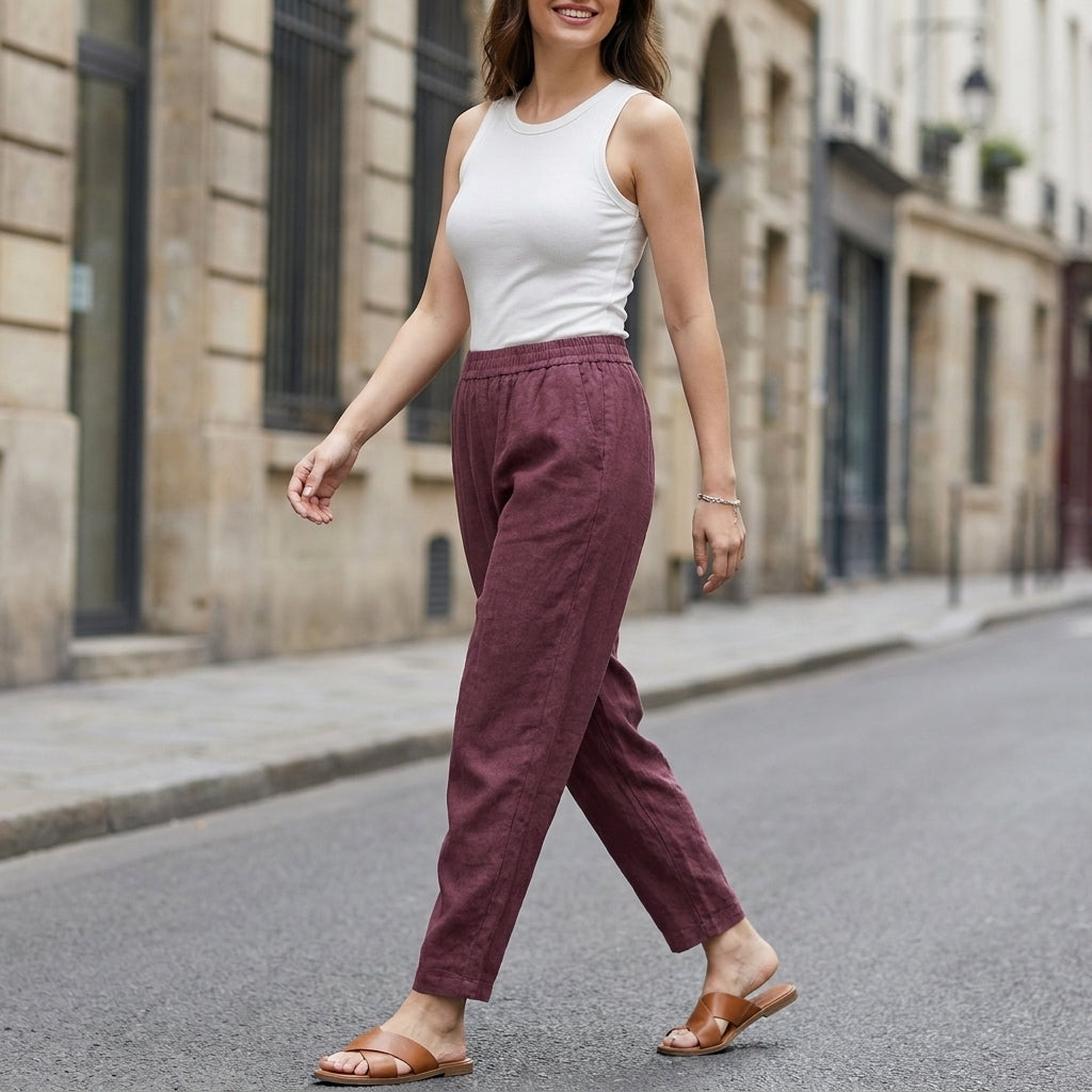 Relaxed Tapered Pants for Women – Effortless Comfort & Everyday Style
