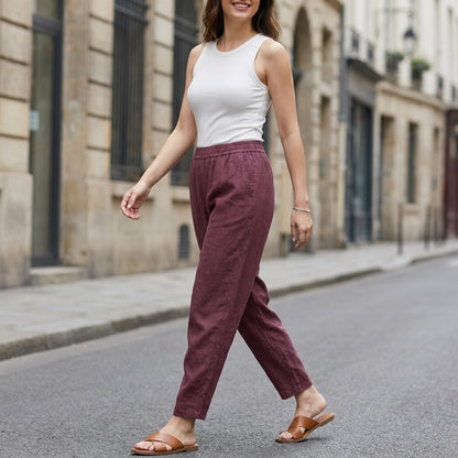Relaxed Tapered Pants for Women – Effortless Comfort & Everyday Style