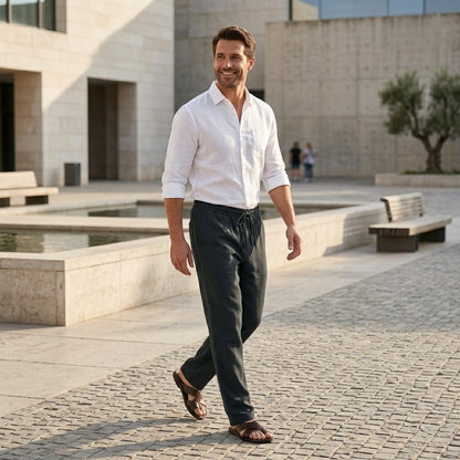 Relaxed Drawstring Pants for Men – Lightweight Comfort & Everyday Style