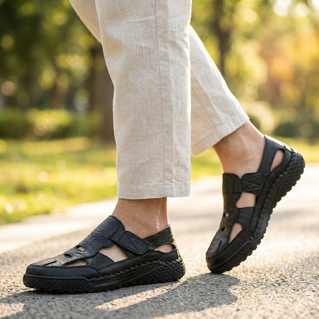 Breathable Closed-Toe Sandals for Men – Lightweight Everyday Comfort