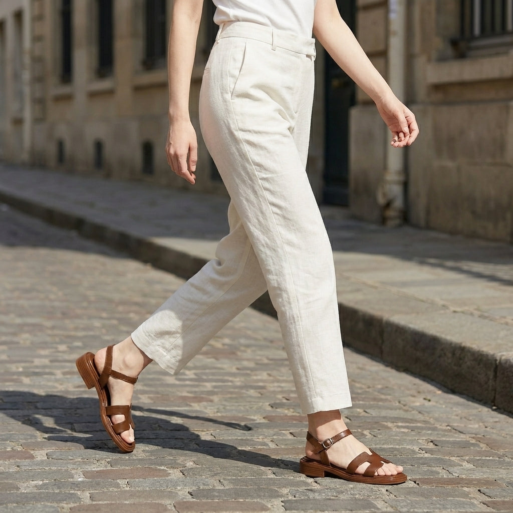 Ankle Strap Flat Sandals for Women – Chic Everyday Comfort