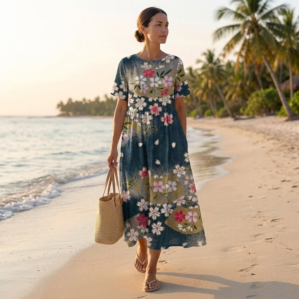 Floral Print Maxi Dress for Women – Effortless Everyday Elegance