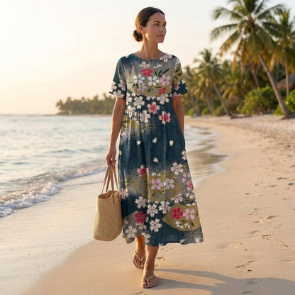 Floral Print Maxi Dress for Women – Effortless Everyday Elegance