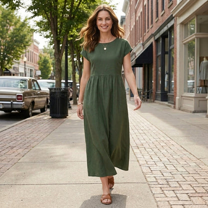 Relaxed Fit Maxi Dress for Women – Effortless Everyday Comfort