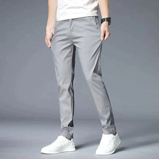 Men's Trousers - Cotton Chinos - Slim Fit - Stretchable and Comfortable