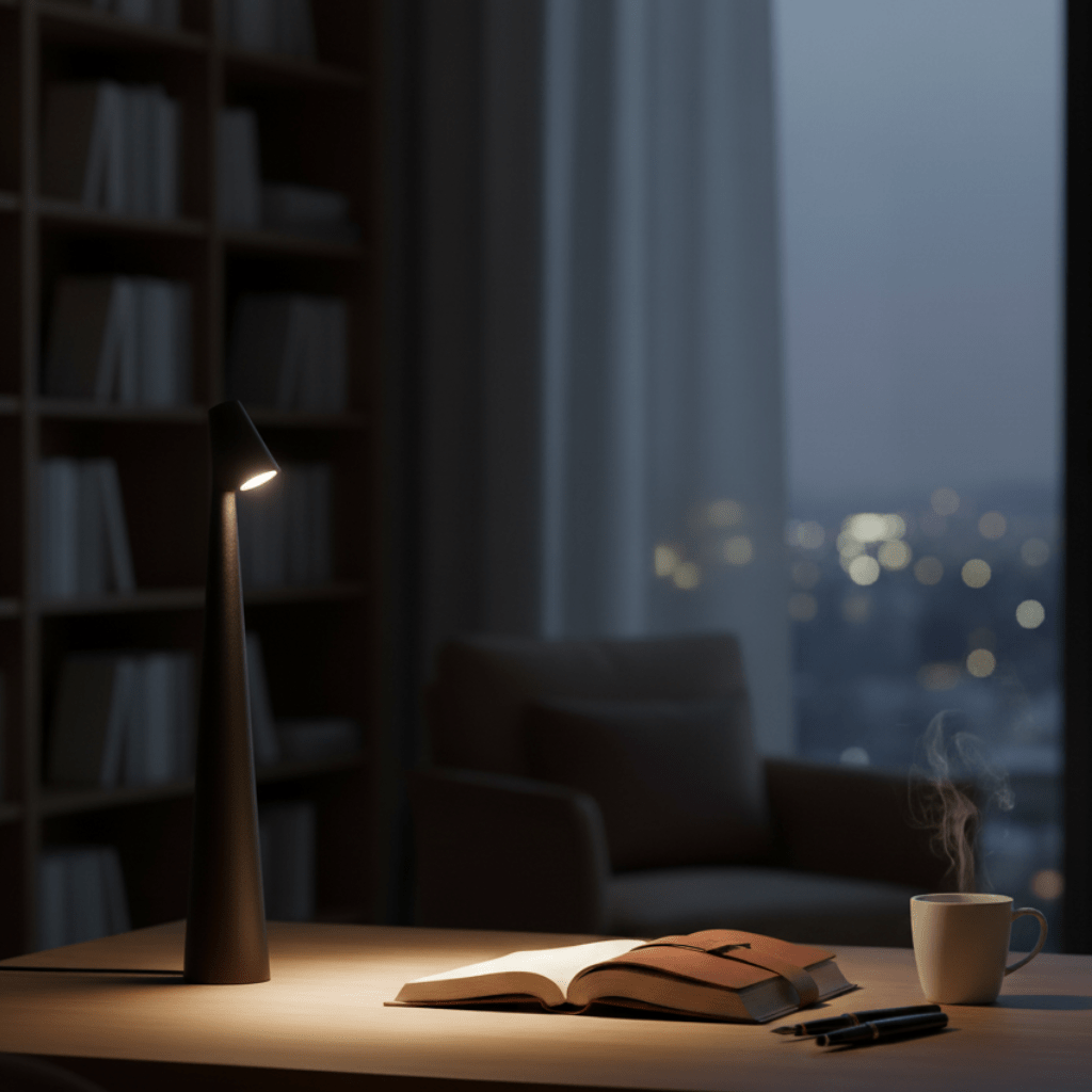 Modern Rechargeable Table Lamp with Directional Light