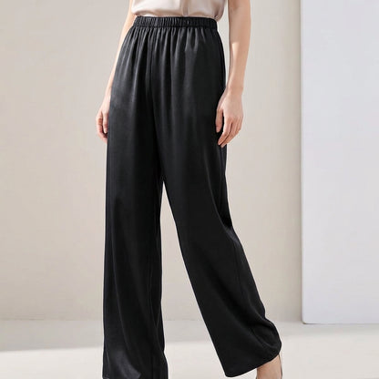 Wide Leg Full-Length Pants for Women – Comfortable & Stylish Design