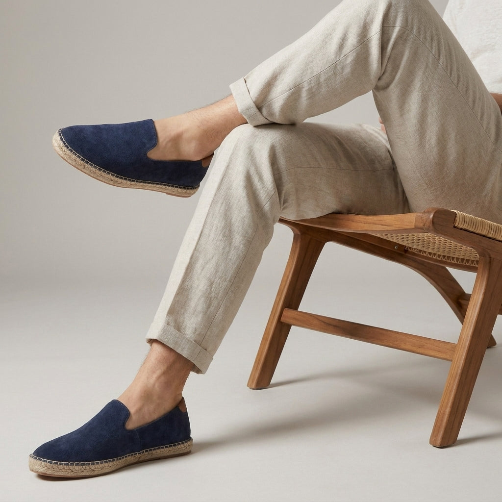 Casual Slip-On Espadrille Loafers for Men – Lightweight Comfort & Everyday Style