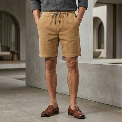 Corduroy Drawstring Shorts for Men – Relaxed Everyday Comfort