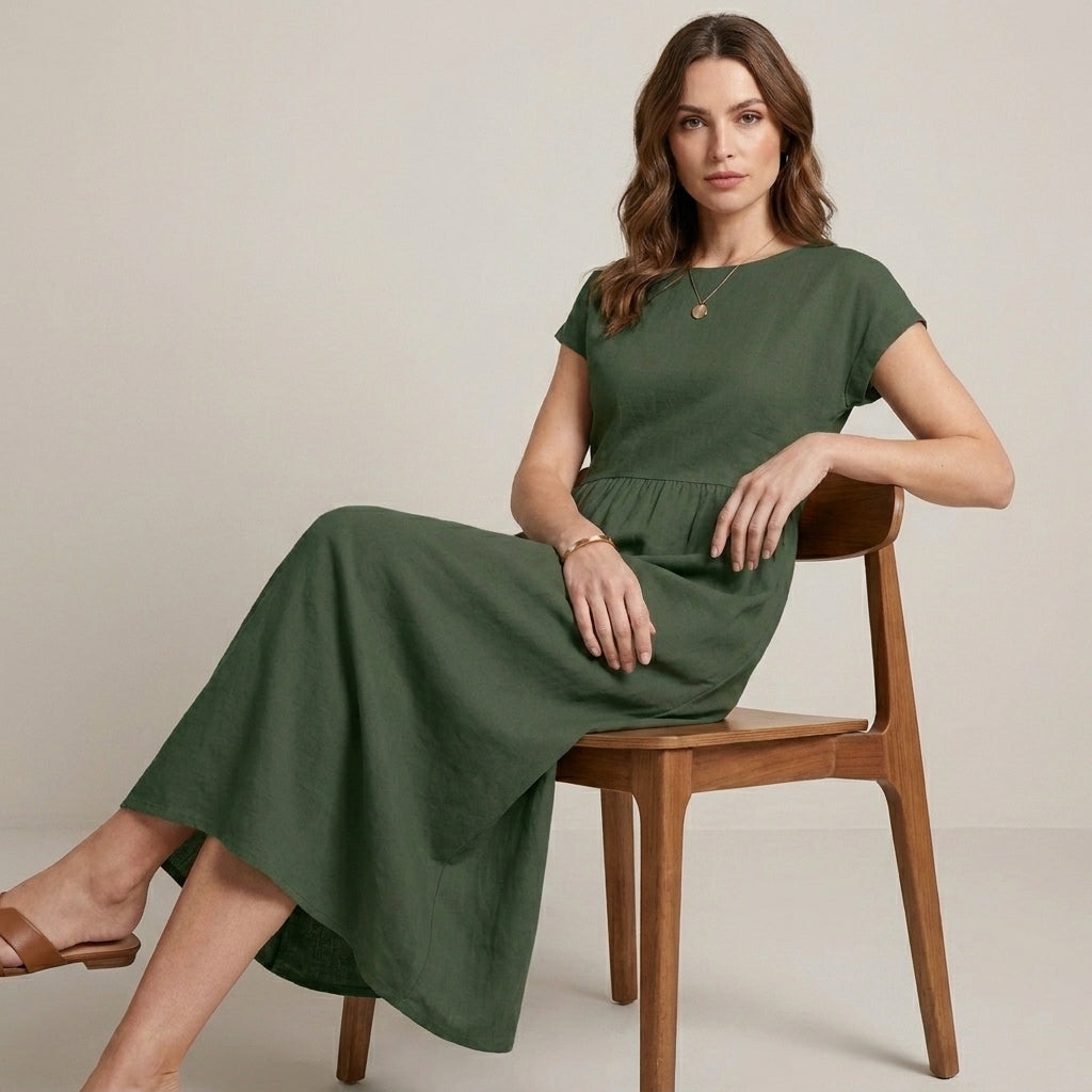 Relaxed Fit Maxi Dress for Women – Effortless Everyday Comfort
