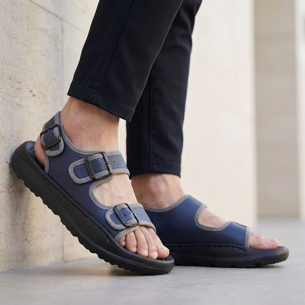 Orthopedic Buckle Sandals for Men – Supportive & Stylish Comfort