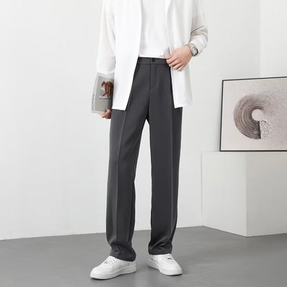 Men's Trousers – Slim Fit – Light and Breathable Material – Ankle Length – Smart Casual