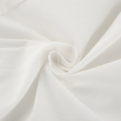 Women's Set – Sleeveless Ruffle Top – Wide Pants – Light Cotton-Linen Mix
