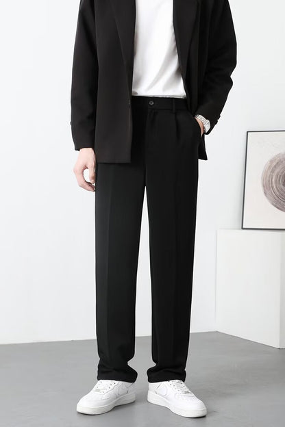 Men's Trousers – Slim Fit – Light and Breathable Material – Ankle Length – Smart Casual