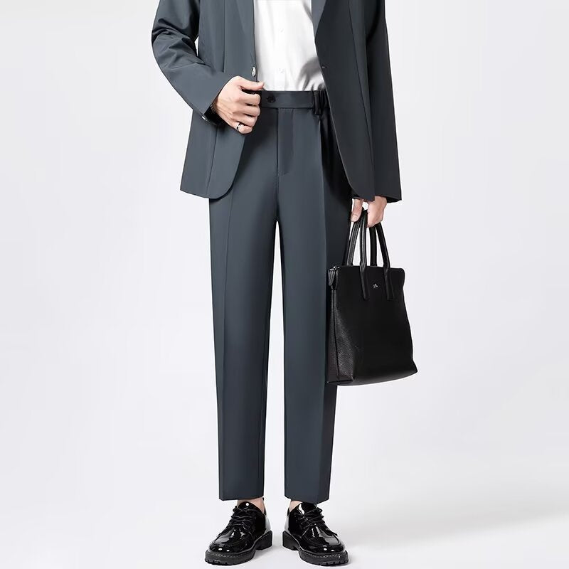 Men's Trousers – Slim Fit – Ankle Length – Sharp Crease – Elegant Look