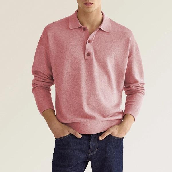 Men's Polo Shirt – Classic Fit – Soft Cotton Blend – Ribbed Cuffs