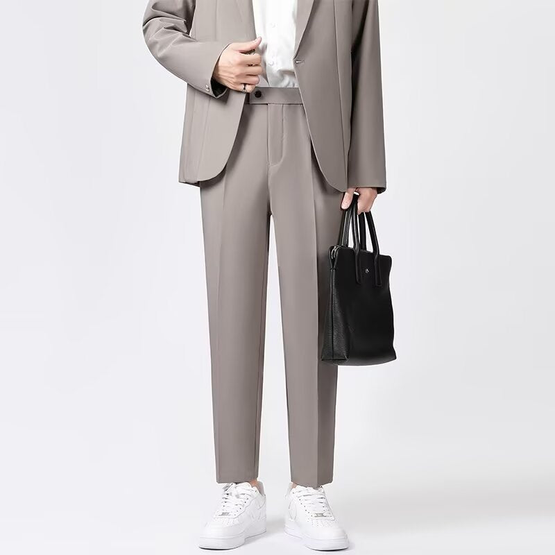 Men's Trousers – Slim Fit – Ankle Length – Sharp Crease – Elegant Look
