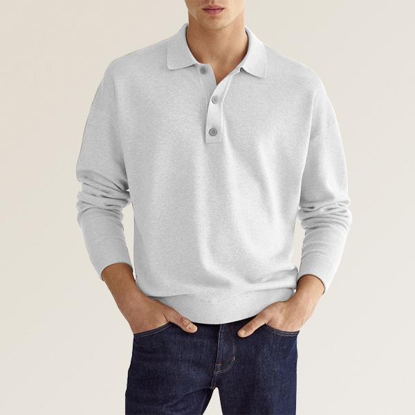 Men's Polo Shirt – Classic Fit – Soft Cotton Blend – Ribbed Cuffs