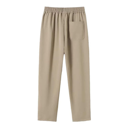 Men's Trousers – Straight Leg – Relaxed Fit – Breathable Fabric – Drawstring Waist