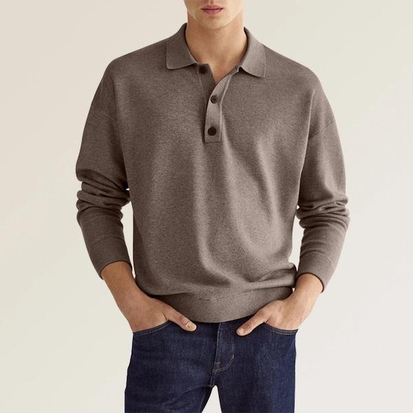 Men's Polo Shirt – Classic Fit – Soft Cotton Blend – Ribbed Cuffs