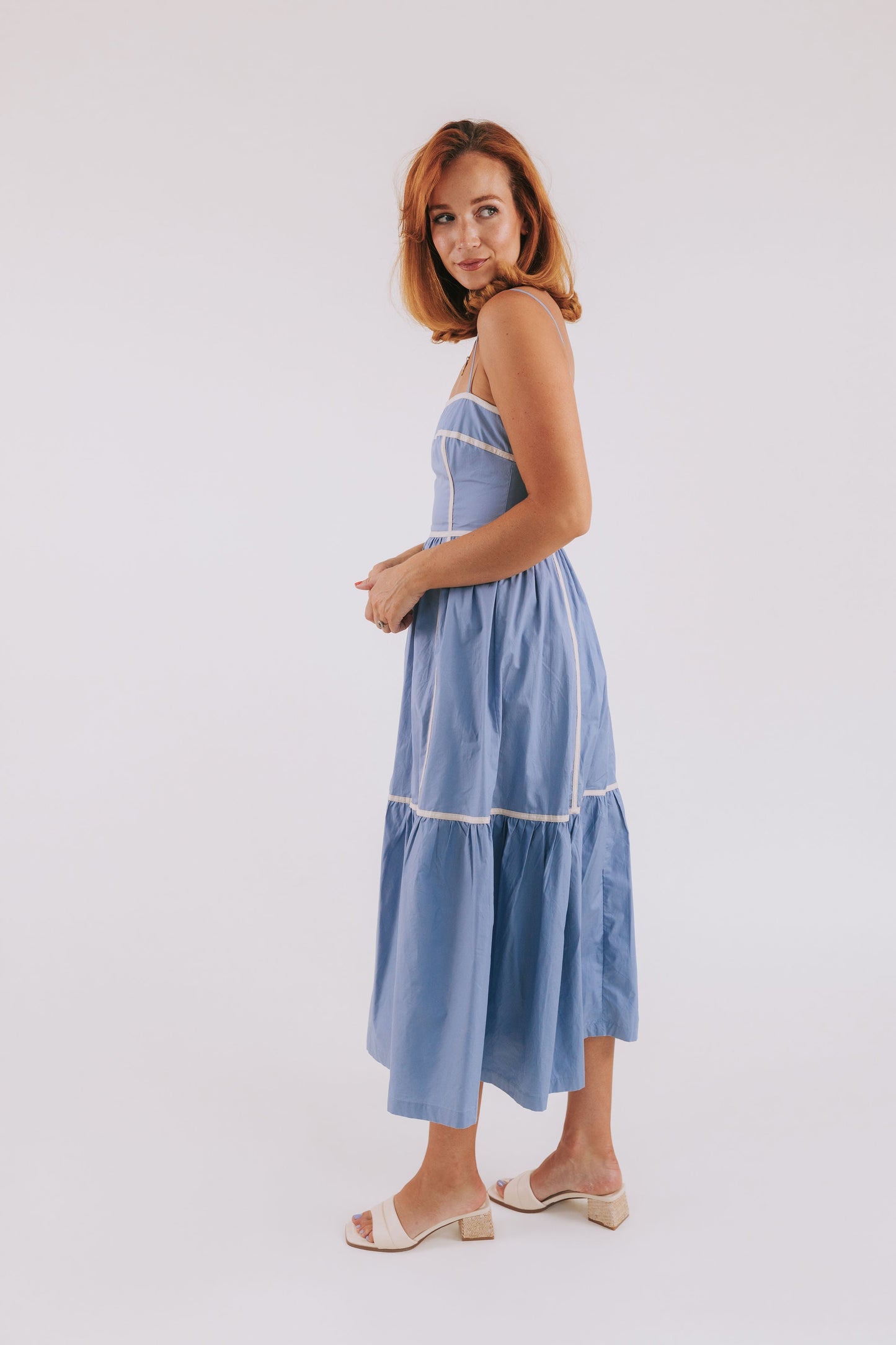 Women's Summer Dress - Sleeveless With Spaghetti Straps - Lightweight Layered Design