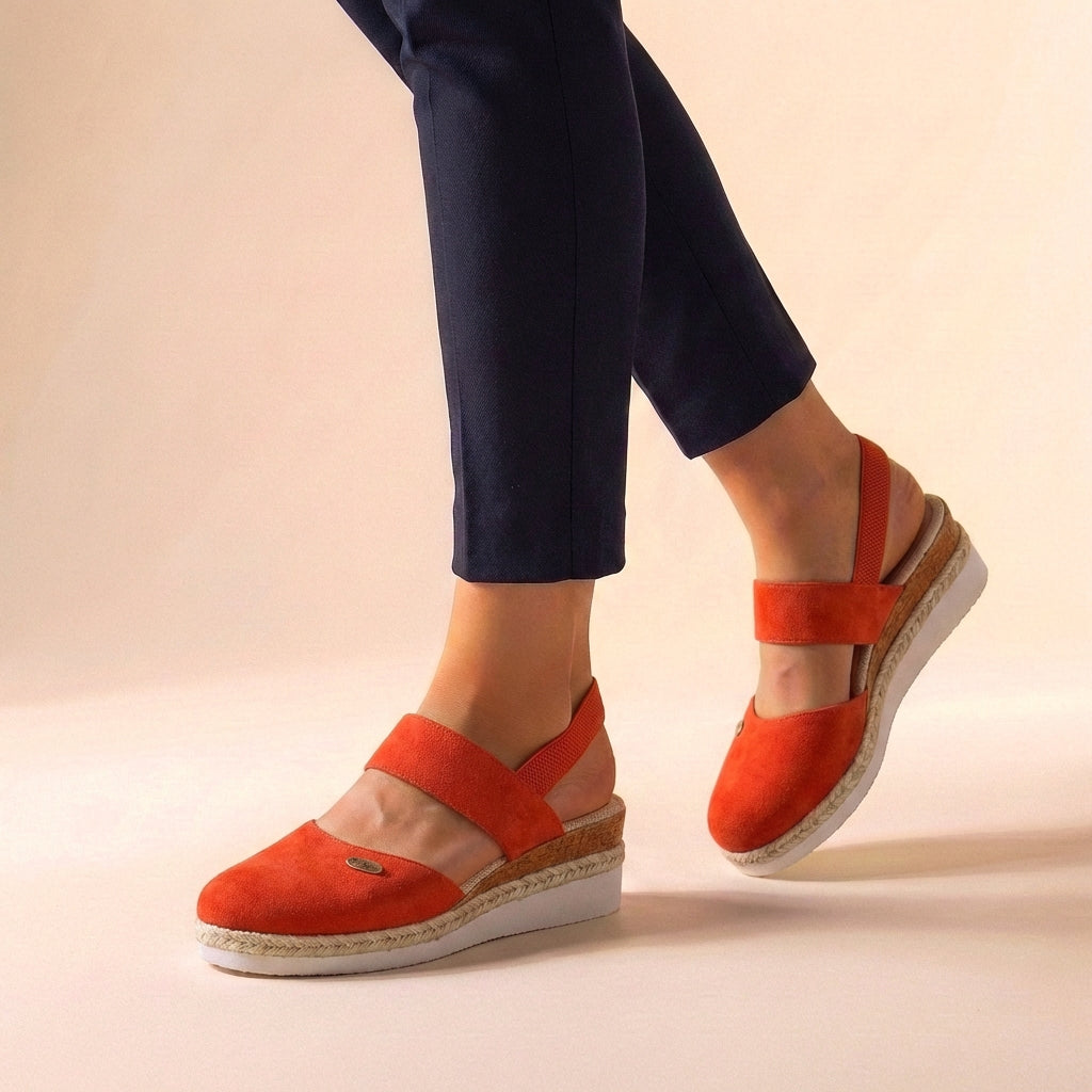 Closed-Toe Espadrille Wedge Sandals for Women – Stylish & Comfortable Support