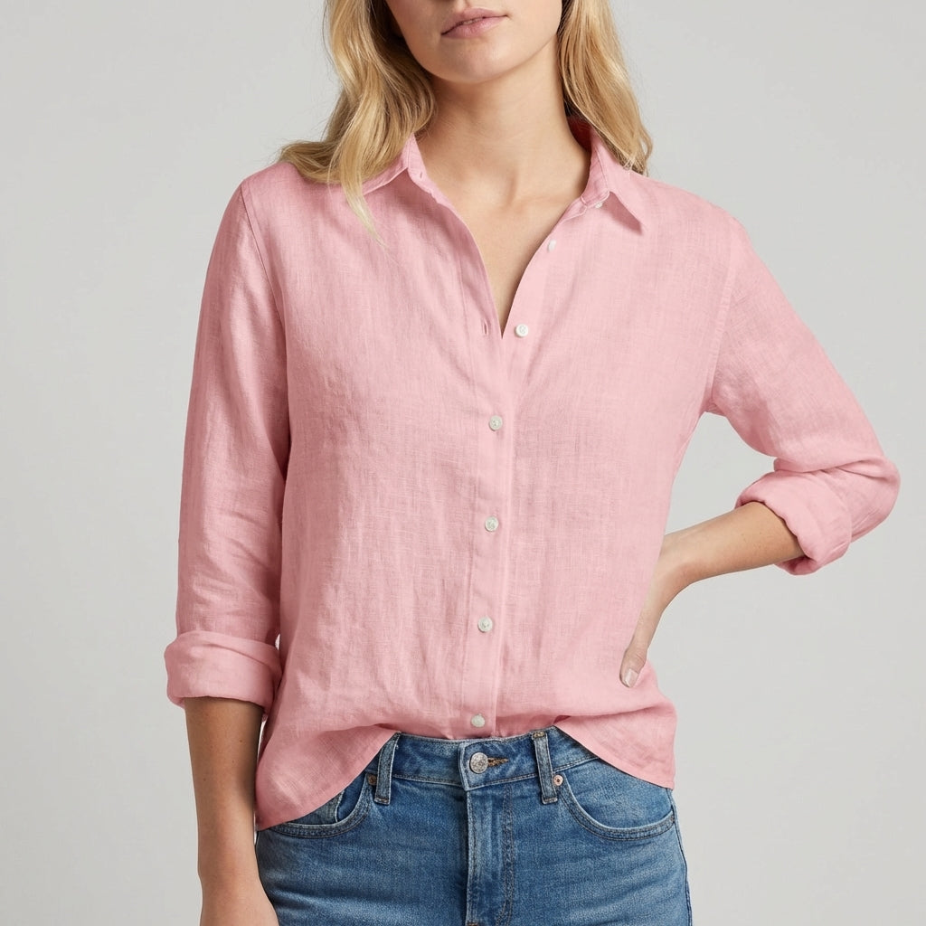 Relaxed Fit Floral Blouse for Women – Breathable Casual Comfort