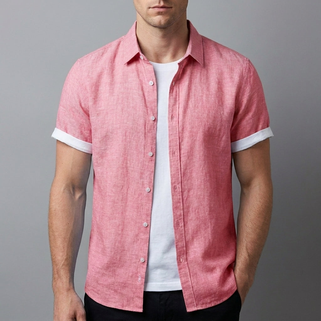 Casual Button Front Shirt for Men – Relaxed Everyday Comfort
