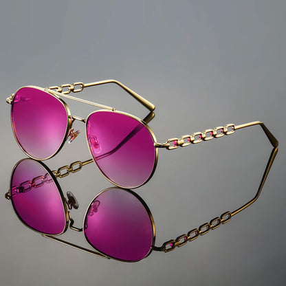 Monica Aviator Retro Sunglasses