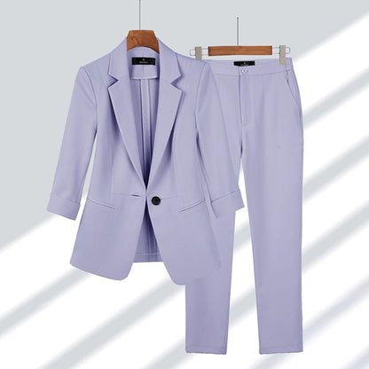 Women's Suit - Tailored Blazer & Trousers - Elegant & Professional Look