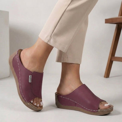 Orthopedic Wedge Slide Sandals for Women – Effortless Everyday Support