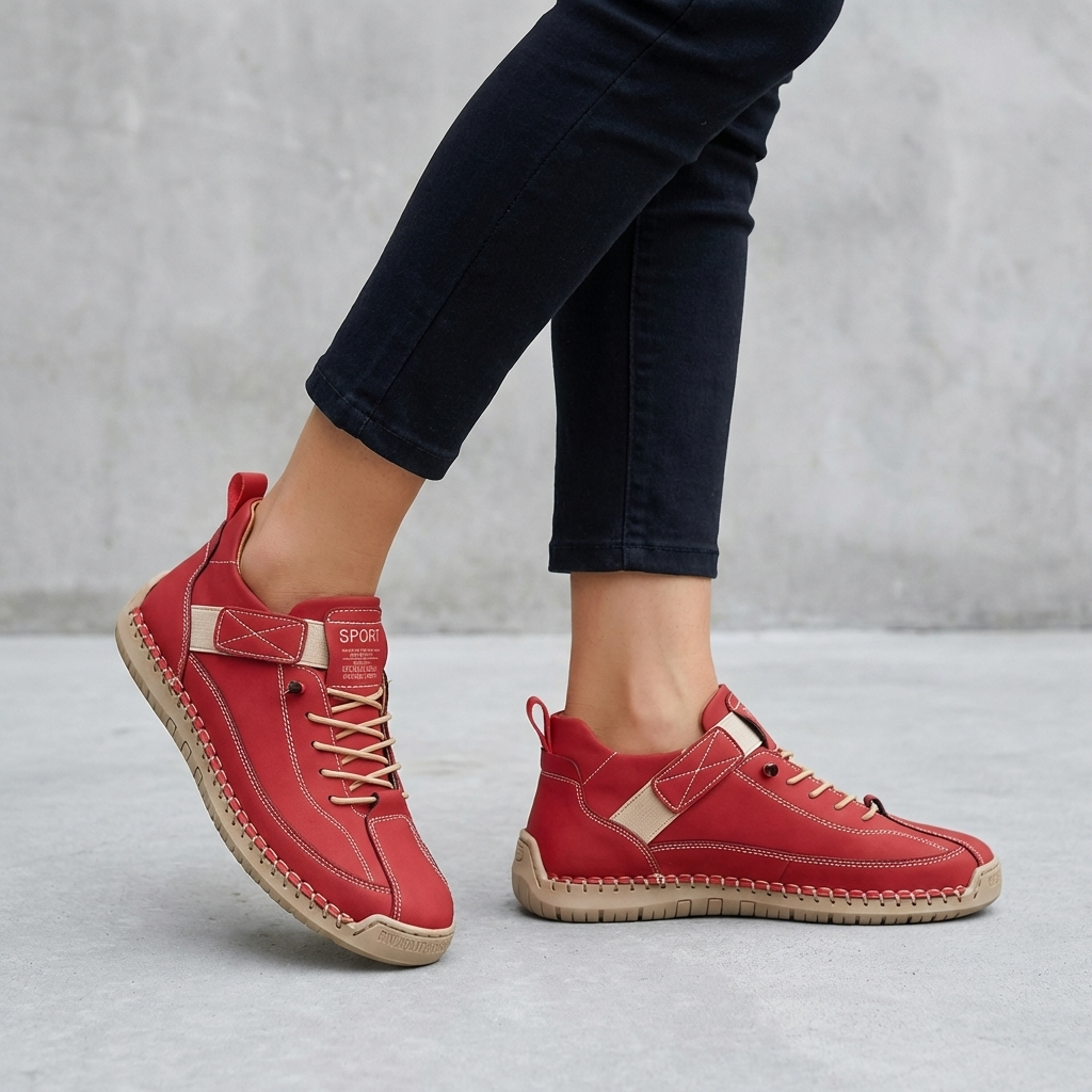 Casual Lace-Up Walking Sneakers for Women – Everyday Comfort & Versatile Style